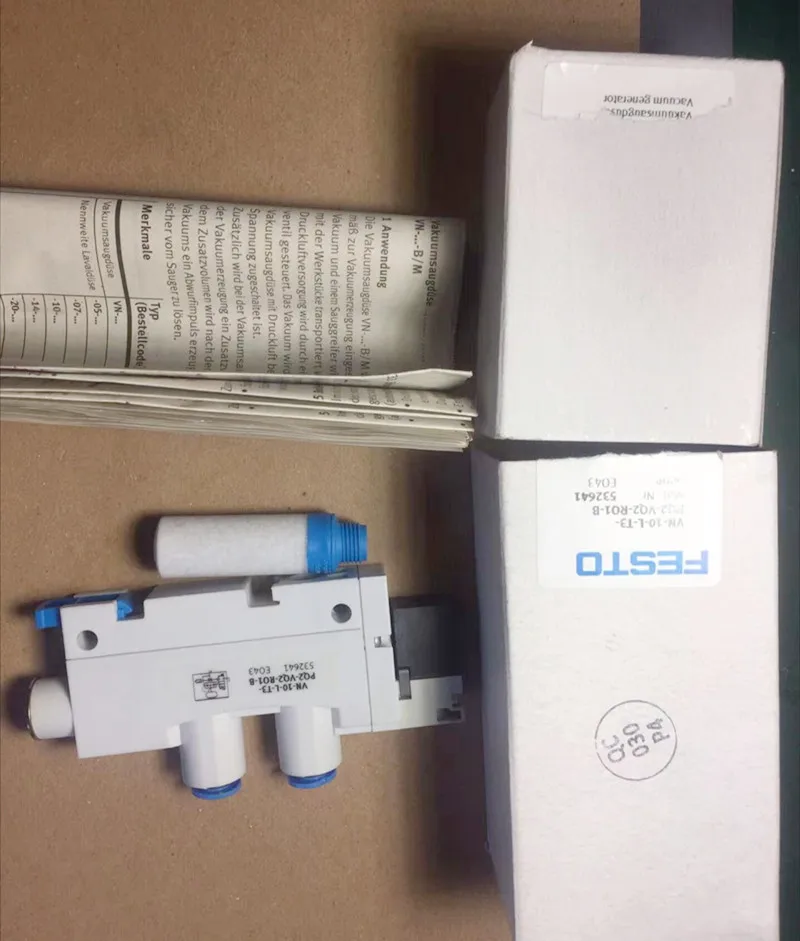 FESTO Vacuum Generator VN-10-L-T3-PQ2-VQ2-RO1-B 532641 VN