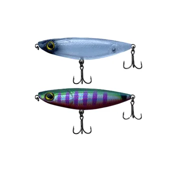 Factory Wholesale Stainless Steel Micro Floating Pencil 48mm 2g Artificial Hard Bait Topwater Lure Hooks for Bass Fishing – Popper – view 4