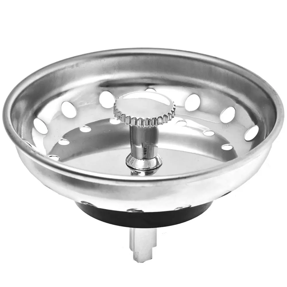 kitchen sink strainer stopper-2-in-1 stainless steel