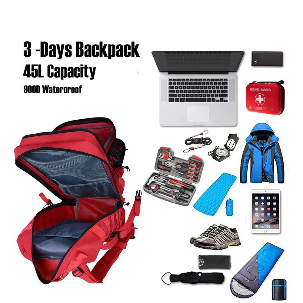 FREE SAMPLE Men and Women Practical Assault Backpack 45L Training Assault Bag Practical Big Backpack