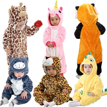 Hot Sale Baby Halloween Costumes Toddler Flannel Onesie Kids Rompers cheap baby clothes