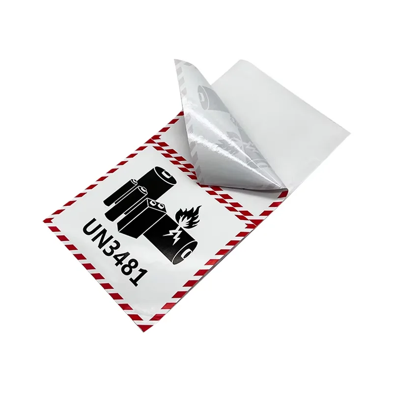 UN3480 Lithium Battery Shipping Labels 4x3 Warning Label Transport Shipping Sticker Label UN3481 details