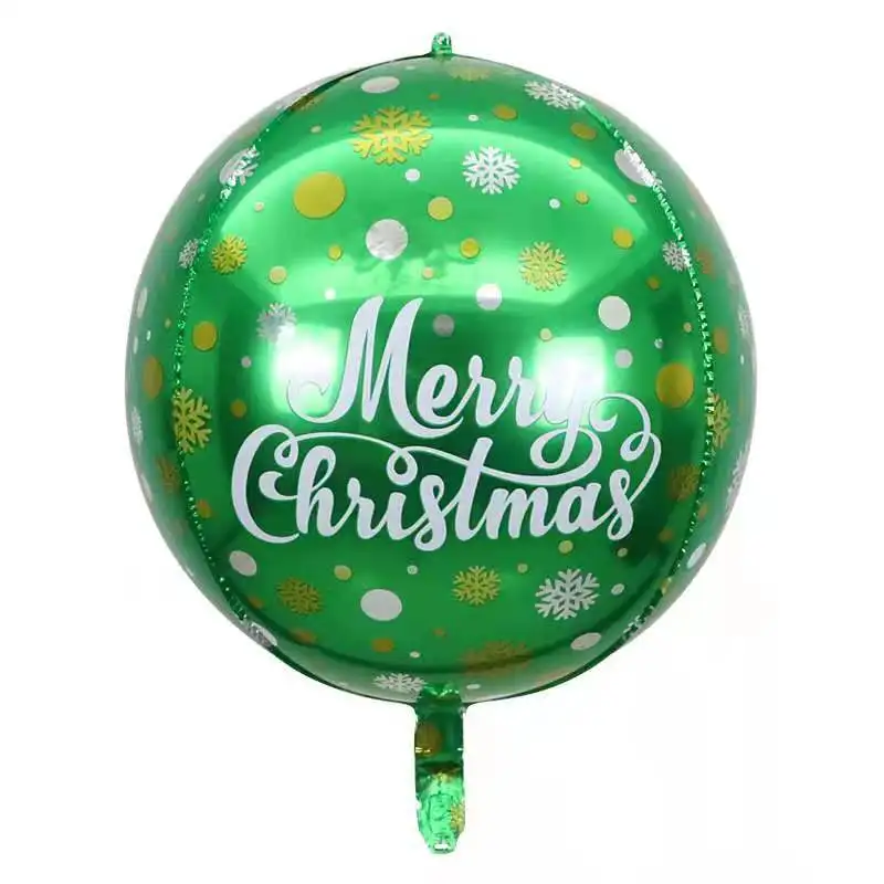 JOISHOP Set Palloncini Natalizi: 10 Piccoli E 2 Grandi A Forma Di Bastoncino Zucchero, 2 Foil Regalo, 12 Rotondi, Nastri Inclusi - 4
