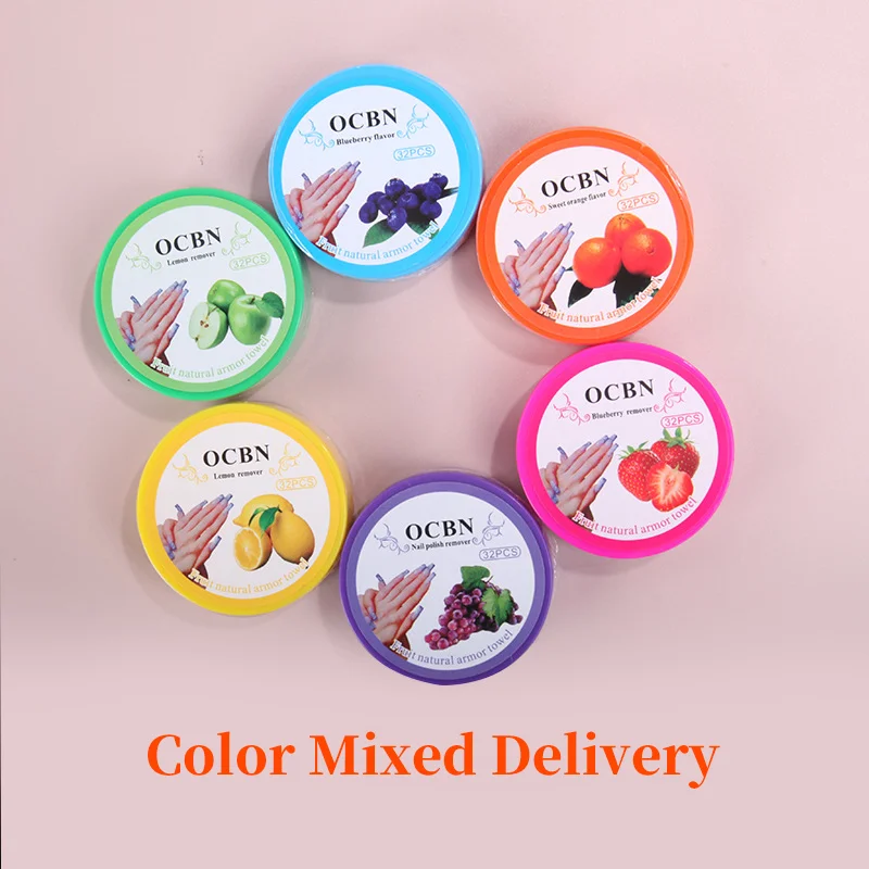 Оптовая продажа, высокое качество, безопасные для окружающей среды одноразовые фруктовый аромат ароматы для ногтей жидкость для снятия лака салфетки