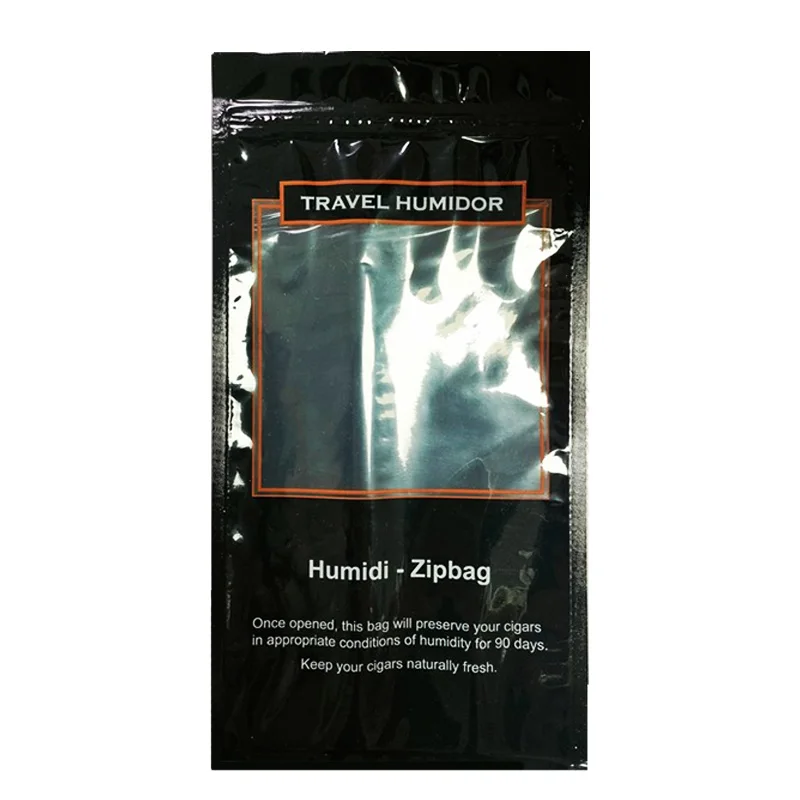 Ziplock Compound Single Pouch Custom Printed Humidity Cigar Wraps Packaging Bag Cigar Humidity Pack Moisturizer Bag