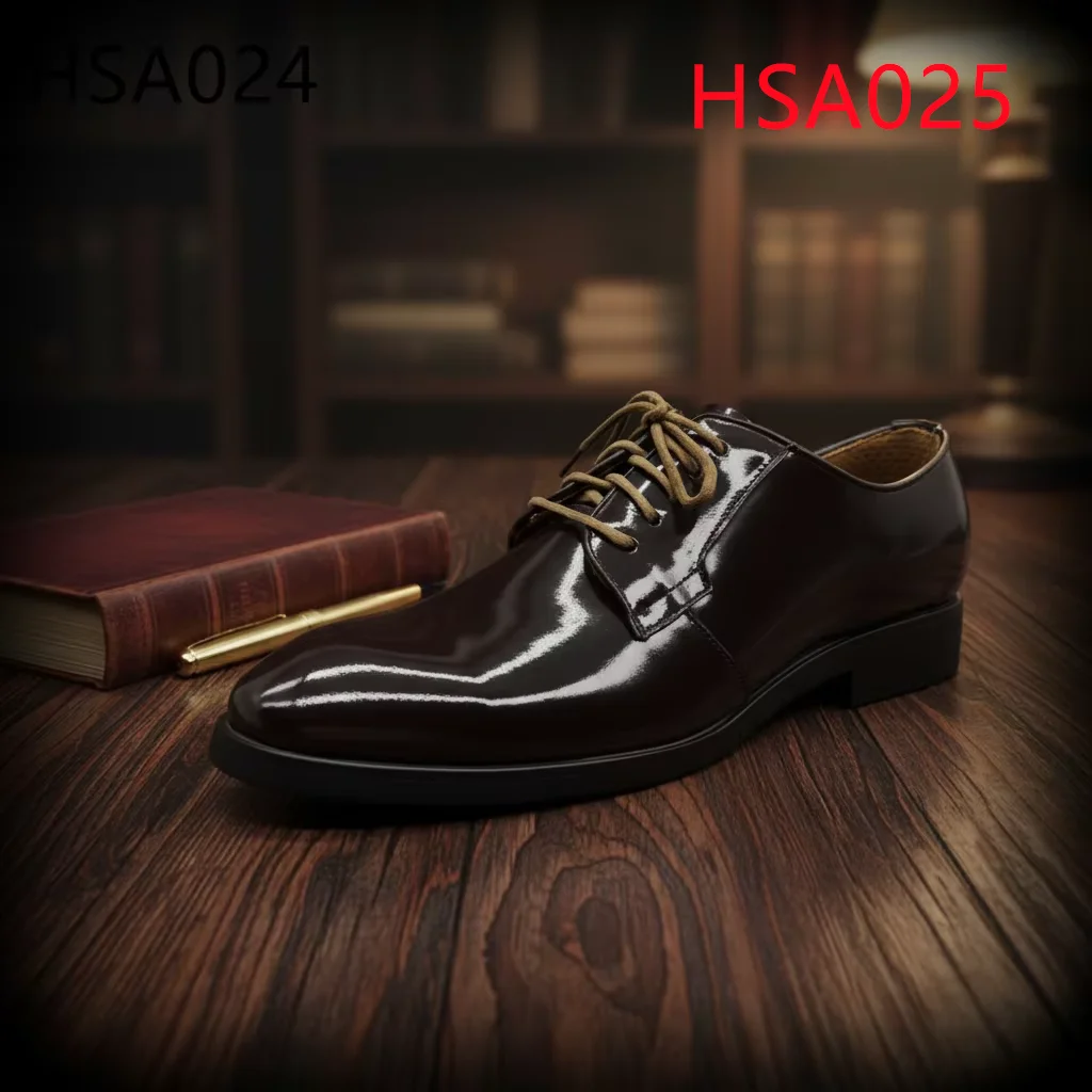 LXG,government Staff Anti-shrinkable Shining/matte Brown Uniform Shoes Office Operations Easy to Maintain Men Dress Shoes HSA025