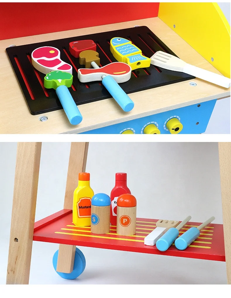 2020 новый дизайн, деревянная машинка для барбекю, игровые игрушки «сделай сам», игровая барбекю-Палка для детей