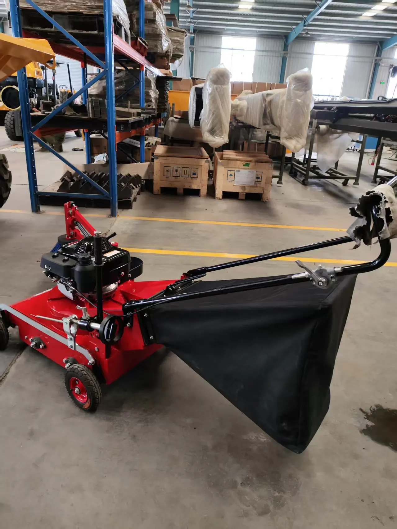 product professional walk behind leaf sweeper4 stage cleaning system drive airflow separation collection for park  municipal cleaning-5