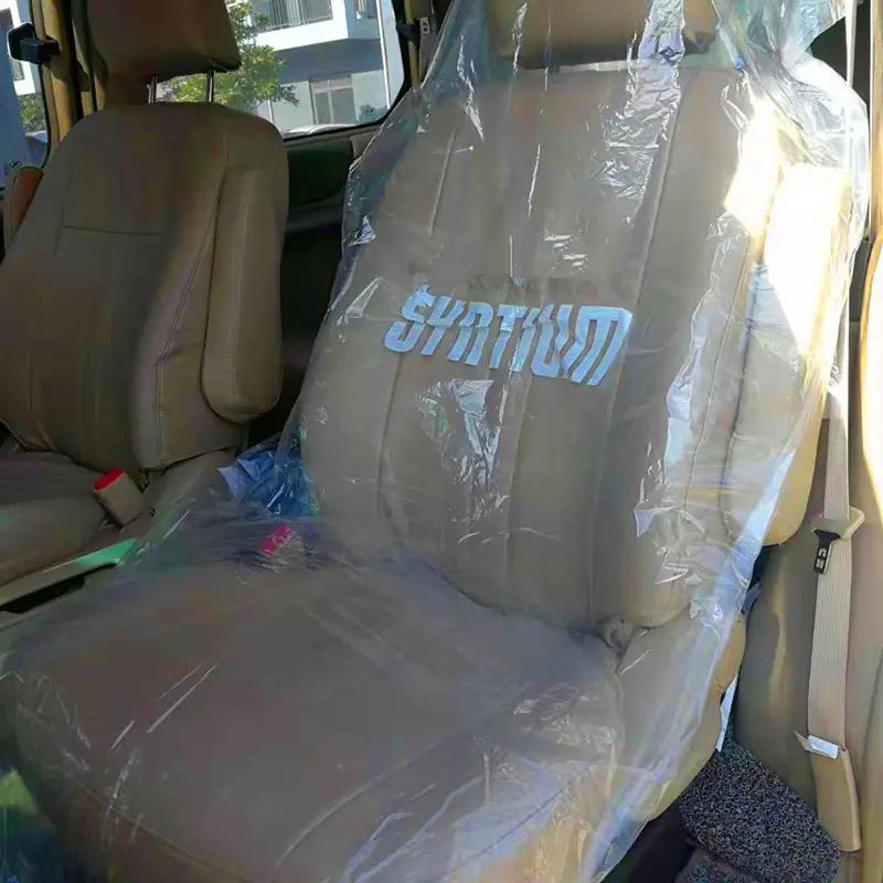 HDPE LDPE clear Plastic Car Seat Covers with Print supplier