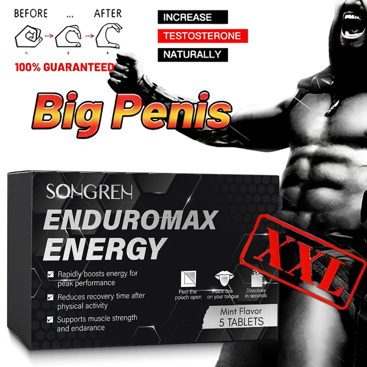 OEM Packaged Long-Time Power Herbal Supplements for Men Blue Pills Tablets Capsules Effective Peak Timing