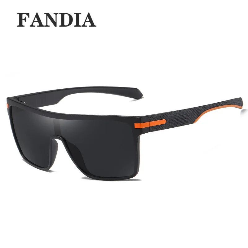 Blue Gradient Polarized Sunglasses with Carbon Fiber