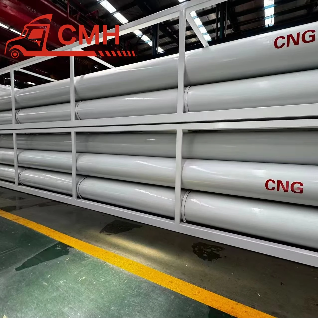 40ft Containerized CNG Transport Semi Trailer with 12 Tube Gas Cylinders | Limited Time 20% Discount