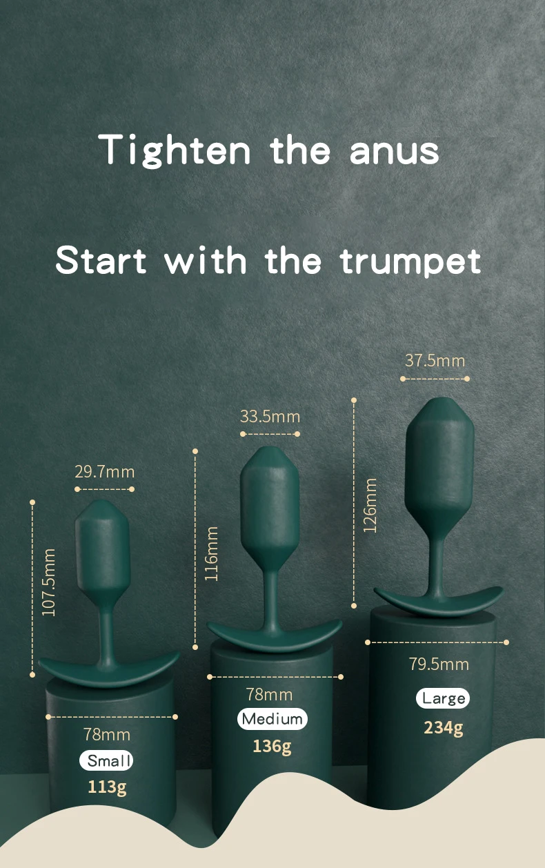 Silicone anal plug close-up showing smooth finish