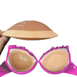Hot Sale Abalone Shape Removable Breast Petals Single Sided Adhesive Push up Bra Cup Inserts