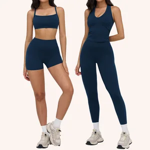 Spandex Pants Womens Yoga Sets Athleisure Yoga Outfits Bulk Highwaist Leggings Plus Size Sportswear