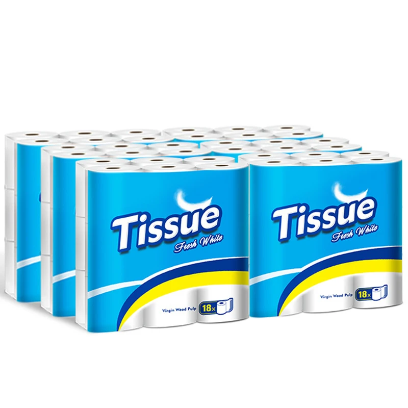 Custom Safe Ecofriendly Water Soluble Toilet Tissue Paper 100 Bamboo Bleached 2ply 3ply 1ply