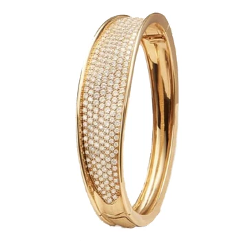 Zhuoyi Jewelry European and American Cross-border Hip-hop tide Card Personality Lady Zircon Elegant Fashion Jewelry Bracelet