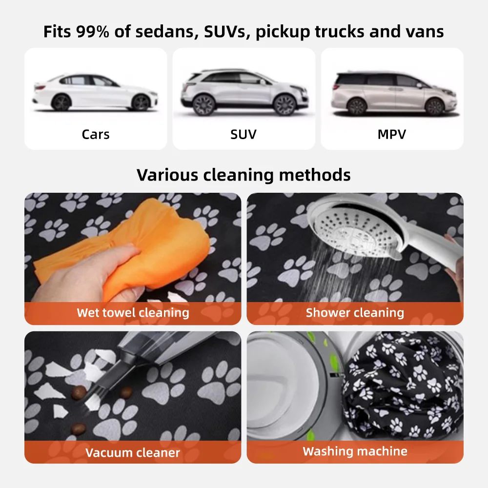 Wholesale Waterproof Back Seat Cover Protector Heavy Duty Nonslip Pet - product detail 7