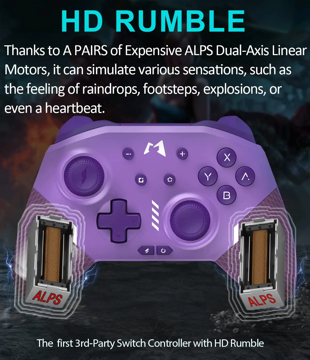 Gamepad 3rd Party Switch Controller With Hd Rumble MOBAPAD Huben