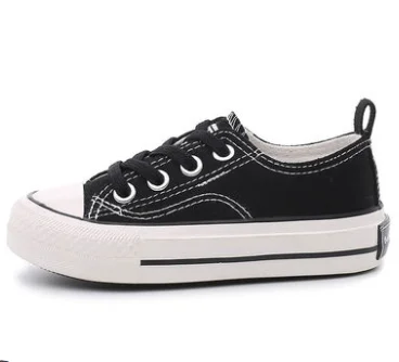 C7100 HUANQIU, новая парусиновая Детская Обувь На Шнуровке Для девочек и мальчиков, для школьной прогулки