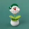 Green Santa Claus Head Potted Plant