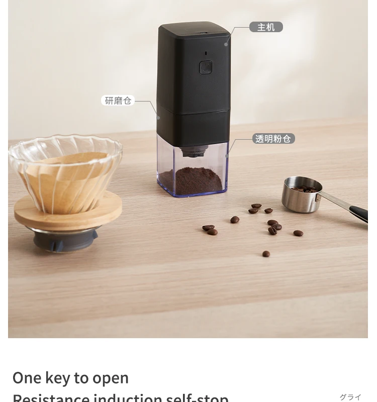 Siyue Camping Coffee Grinder Rechargeable Manual Brushless Automotor