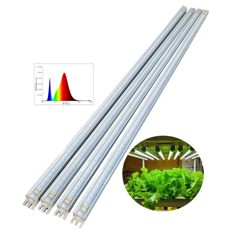 120cm 3500k 4ft mini small led grow light strip bar indoor Plant on