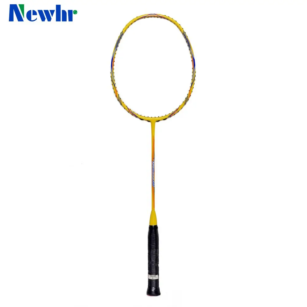 Low Price Portable Original Design Non-Slip Customization Logo Print Full Carbon Badminton Racket