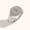 Anillo de acero con sello Aspect North Star