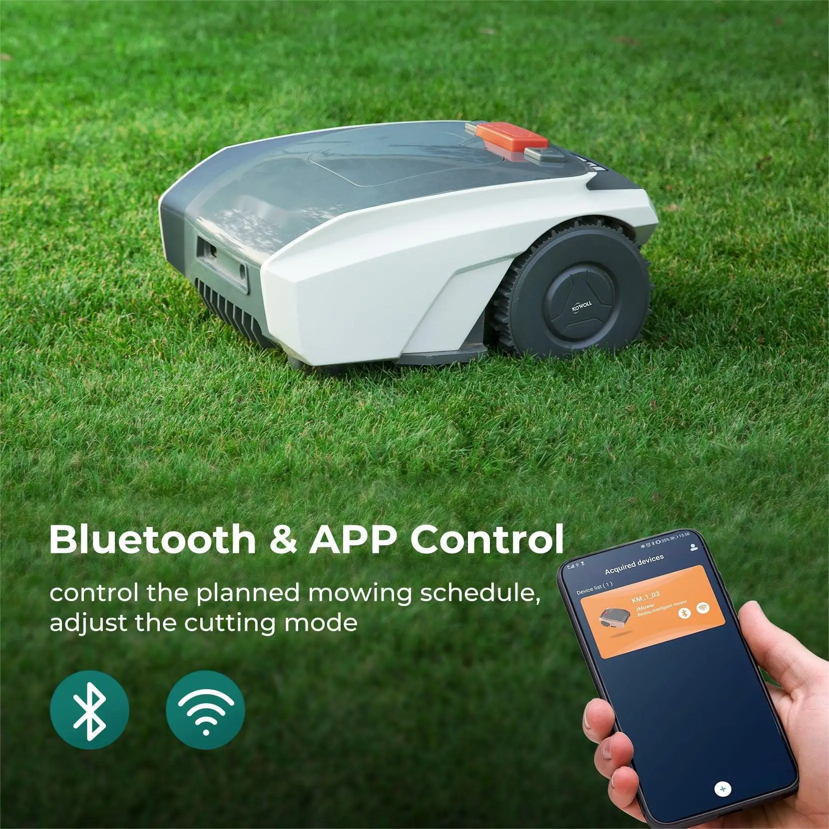 ARRIVAL High Efficiency Recharge Automatic Robotic Electric 1500 Sqm the Robot Lawn Mower for Mowing GPS
