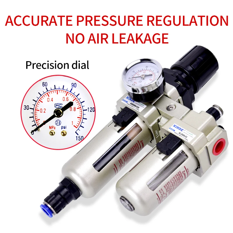 Cylinder air Source Processor AC2010-02/AC3010-03/AC4010-04-D Two-piece air Filter SMC Oil-water Separator AW3000-03+AL3000-03
