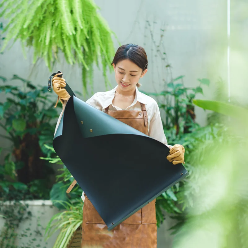 Indoor Large Waterproof Planting Mat PU Leather Gardening Potting Pad Foldable Garden Plant Flower Pot Houseplant Accessory Tool