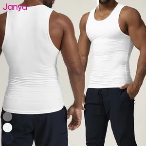 Janya Breathable Men's Sports Tank Top Quick Dry Sleeveless Vest Fitness Training Running Gym Workout Athletic Muscle Tank Tops