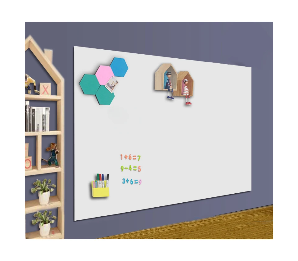 Гибкий самоклеющиеся железный лист задней со стирающейся от маркера магнитно-маркерная доска для стены