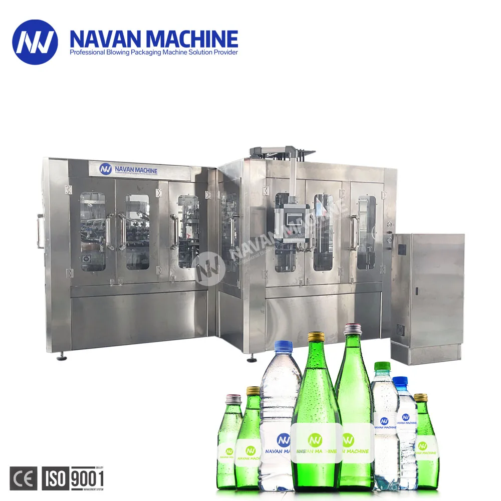 Turnkey Solution Automatic Glass Bottle Soda Water Filling Machine
