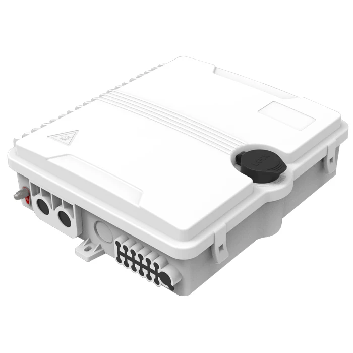 Outdoor 12pcs FTTH Drop Cable Port 1*8 PLC Splitter Telecommunication Box Closure 12 port FTTH Box