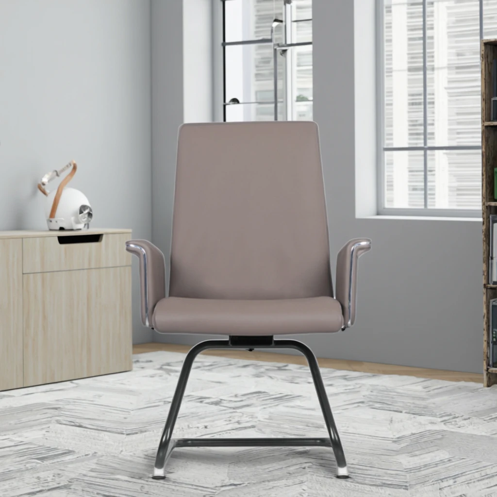 Industrial Style Metal Frame Chair Waterproof PU Leather 42D Sponge Stool Commercial Salon Seating 6