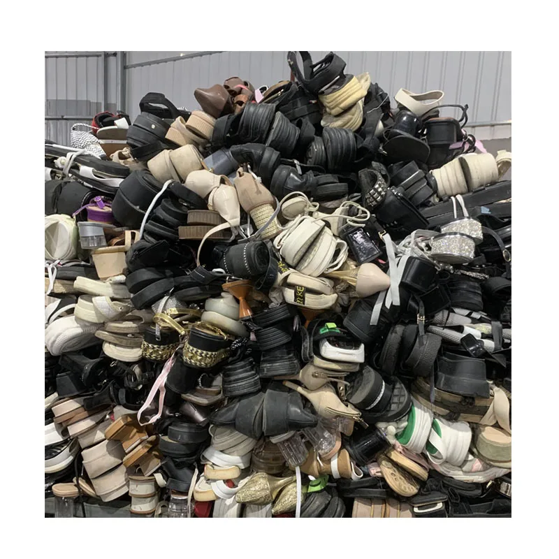 Sepatu Bekas Zapatos Usados смешанные Подержанные туфли женские летние сандалии б/у обувь в тюках