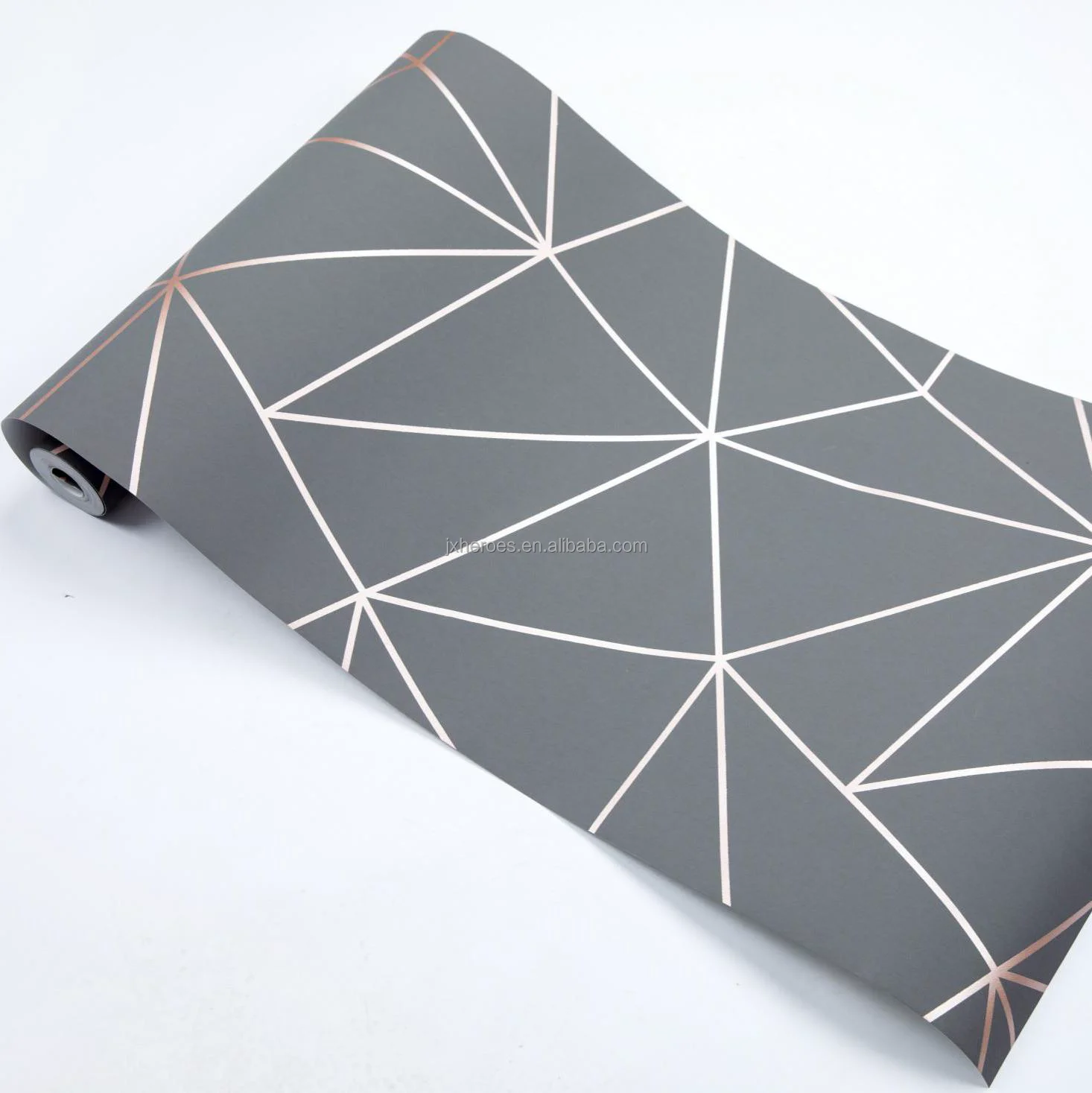 Exquisite Modern Style Irregular Line Mosaic Pattern Luxury Non Woven Room Wallpaper