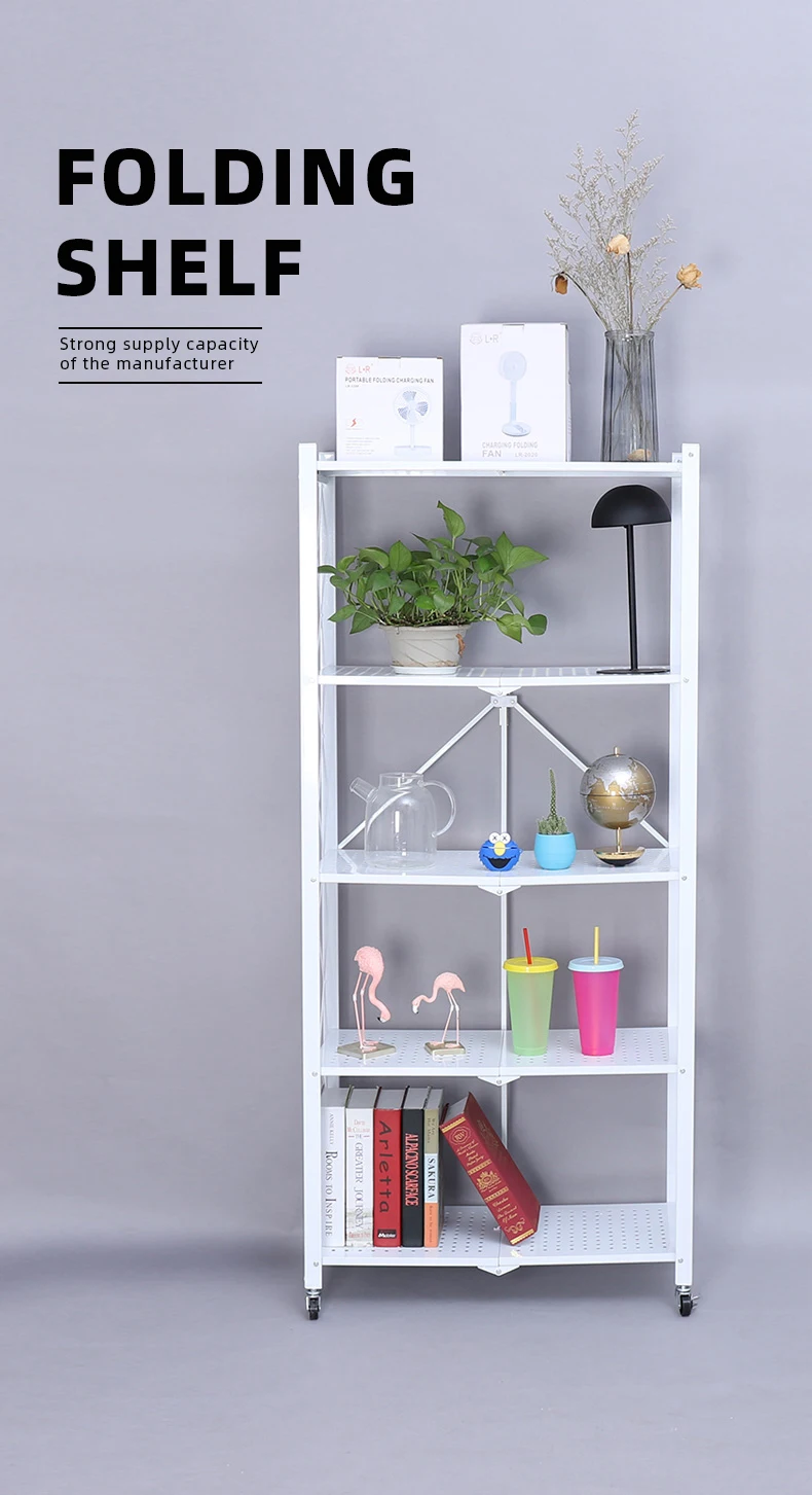 Modern Foldable Table Extensible Table Metal Steel Rack Kitchen Racks