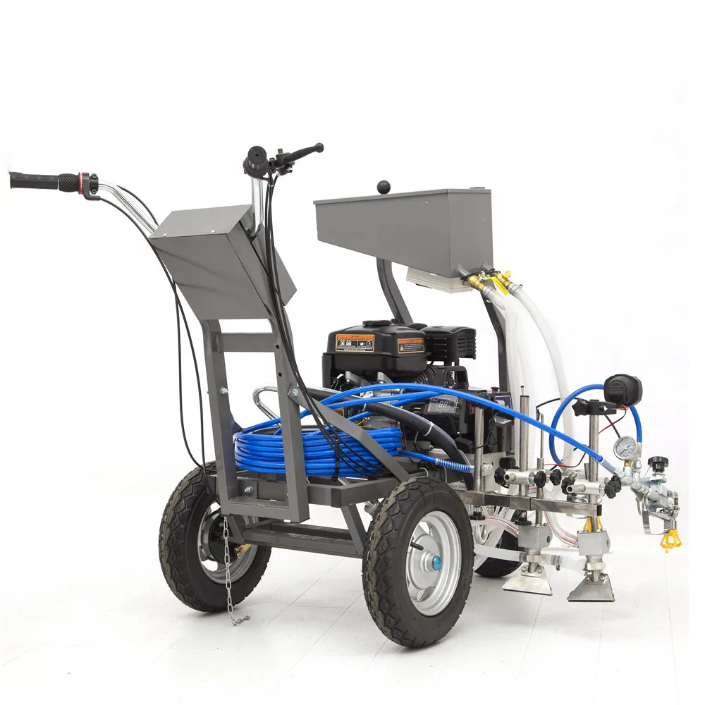 Road Marking Machine Petrol Powered with Reflective Bead Capability Airless Line Striper