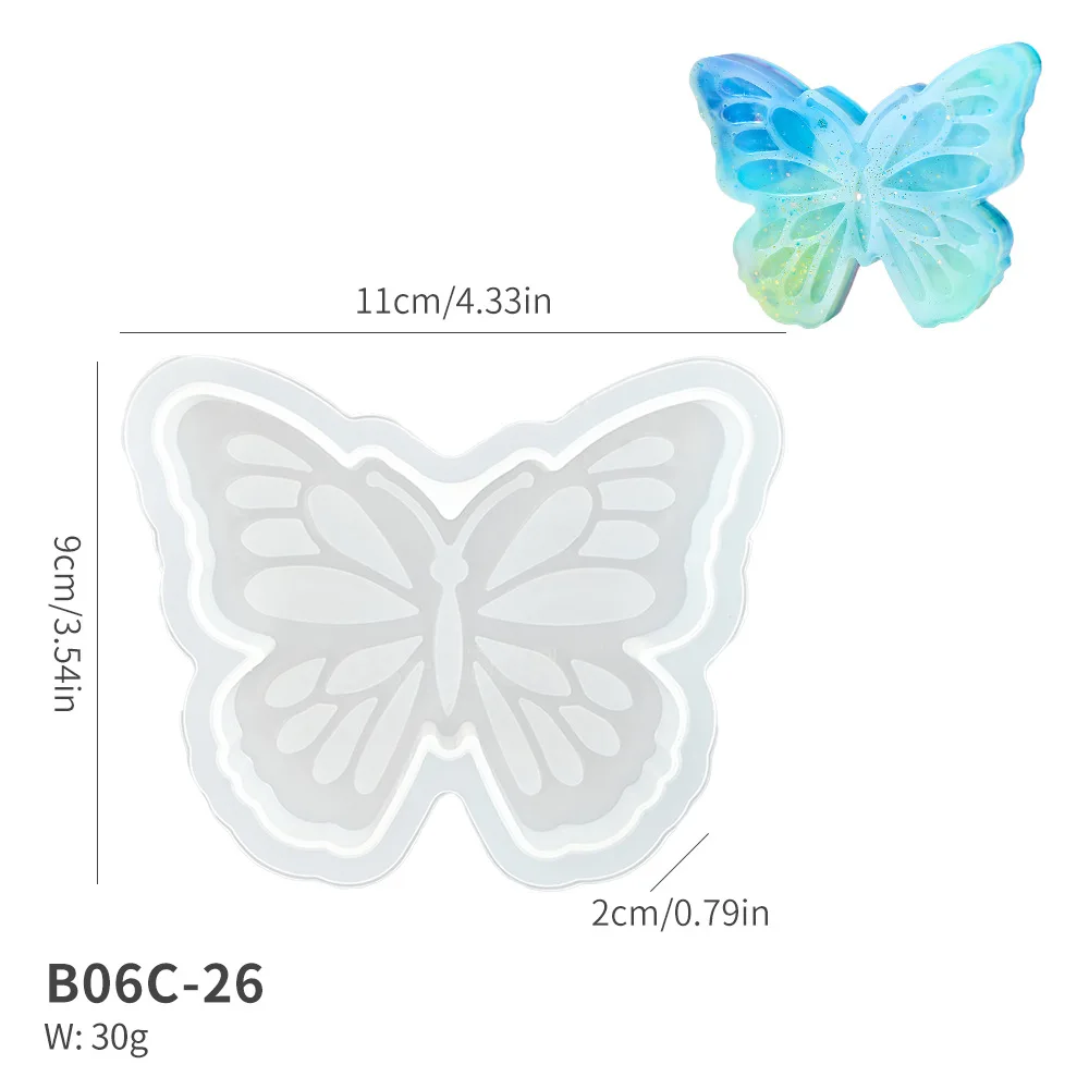 Crystal DIY Easter Bunny Scented Candle Mold Pattern Butterfly Kitten Plaster Silicone Eco-friendly Non-toxic  Silicone Mold manufacture