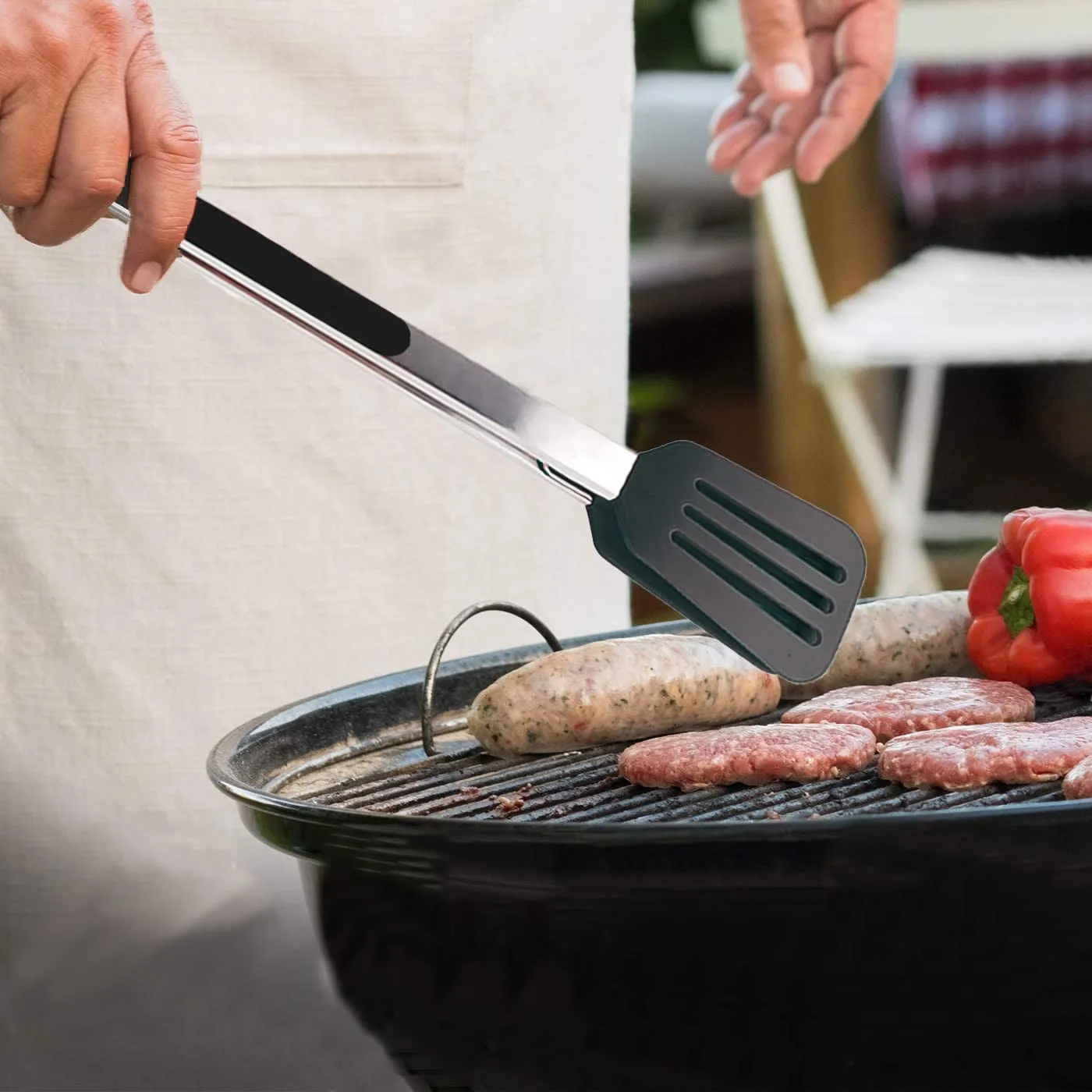 4 Pack Silicone Cooking Kitchen Tongs for Cooking With Silicone Tips Non-Stick BBQ Grilling Cooking Tongs/Food Tong details