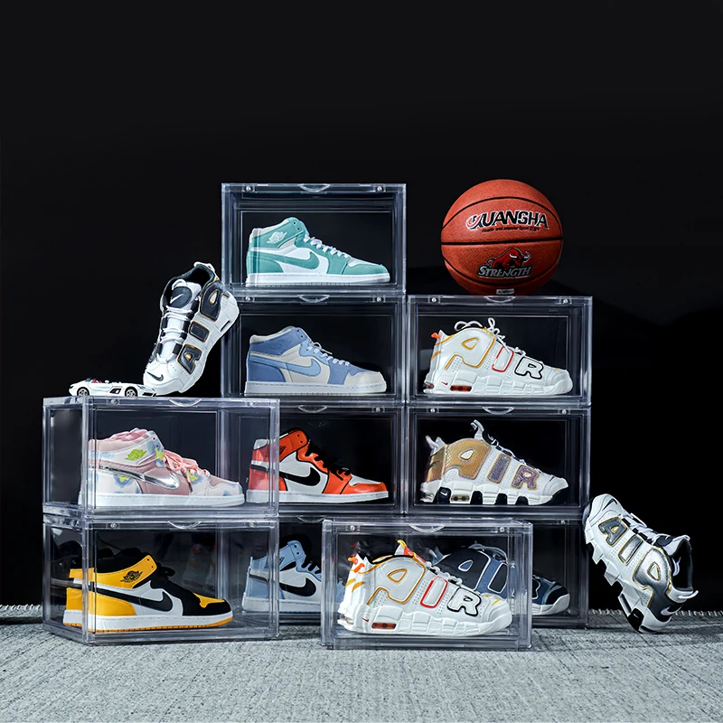 Custom Nike Box - Drop Front Shoe Box - Stackable Storage