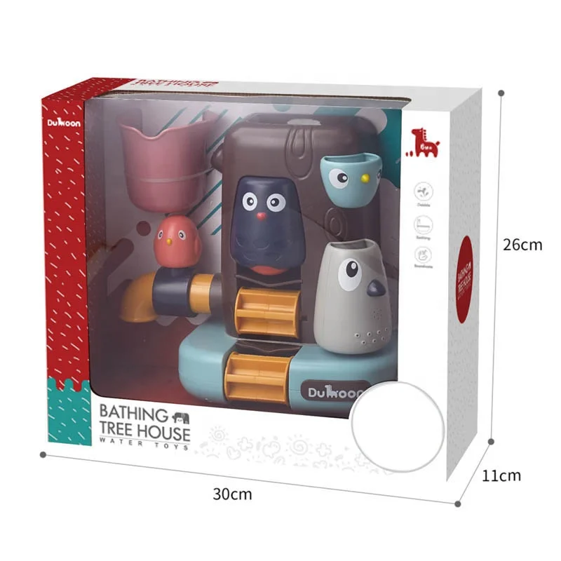 New Arrival Baby Bird Bathing Tree House Spray Water Toy Set Plastic ABS Material EN71 Certified