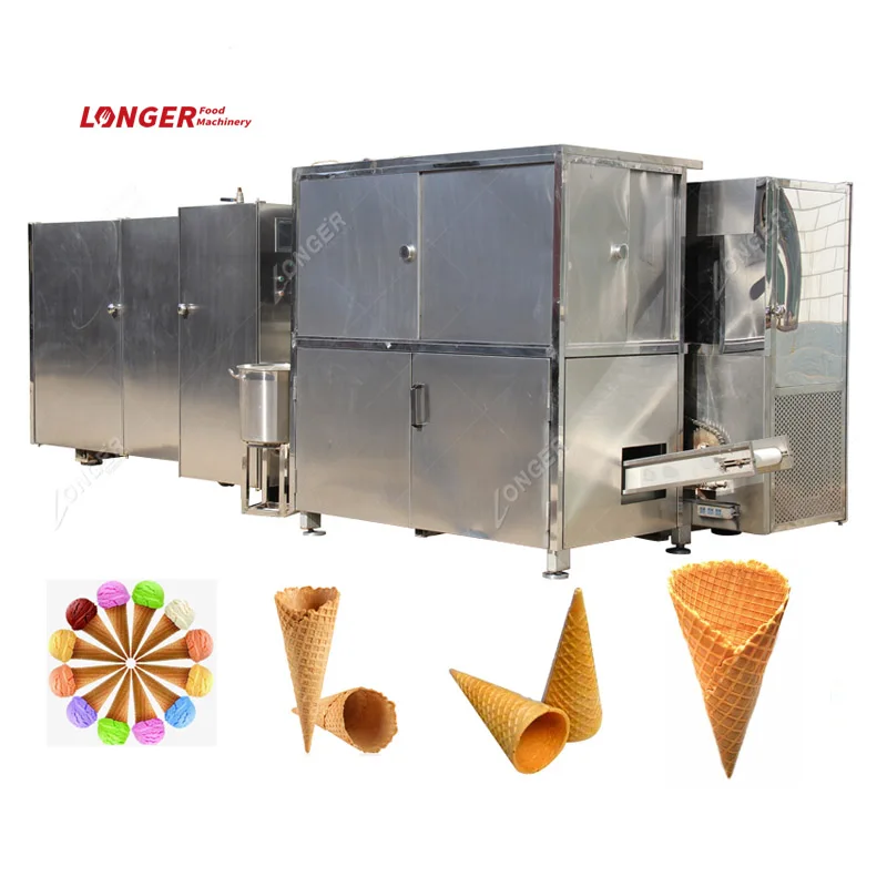 Automatic Waffle Cone Maker Production Line Biscuit Ice Cream Cone Making Machine Price