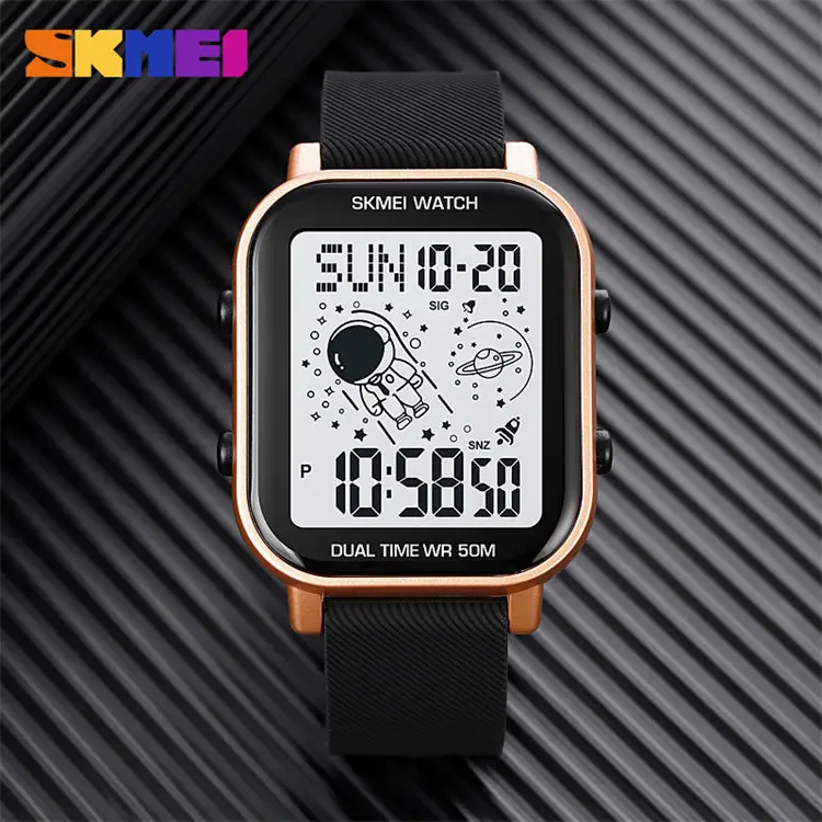 Wholesale Skmei 1971 wholesale guangzhou man digital watch low price  Silicone band 2 time zone Chrono character Casual watch kit From  m.