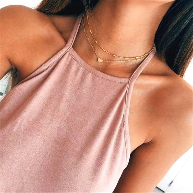 Wholesale Fashion New Choker Design Leaf Pendant Female Gift Jewelry Simple  Necklace Cute Attractive Zincalloy Gold Plated Necklace From m.