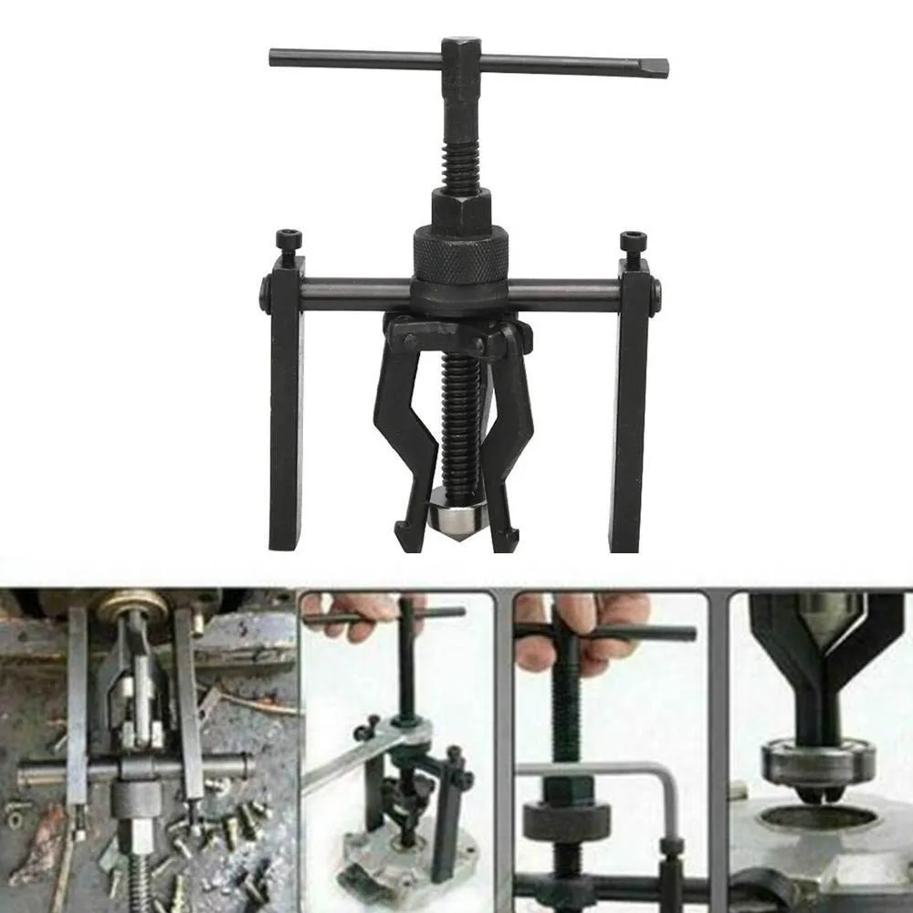 3-Jaw Inner Bearing Puller Gear Extractor Heavy Duty Automotive Machine Tool Set 