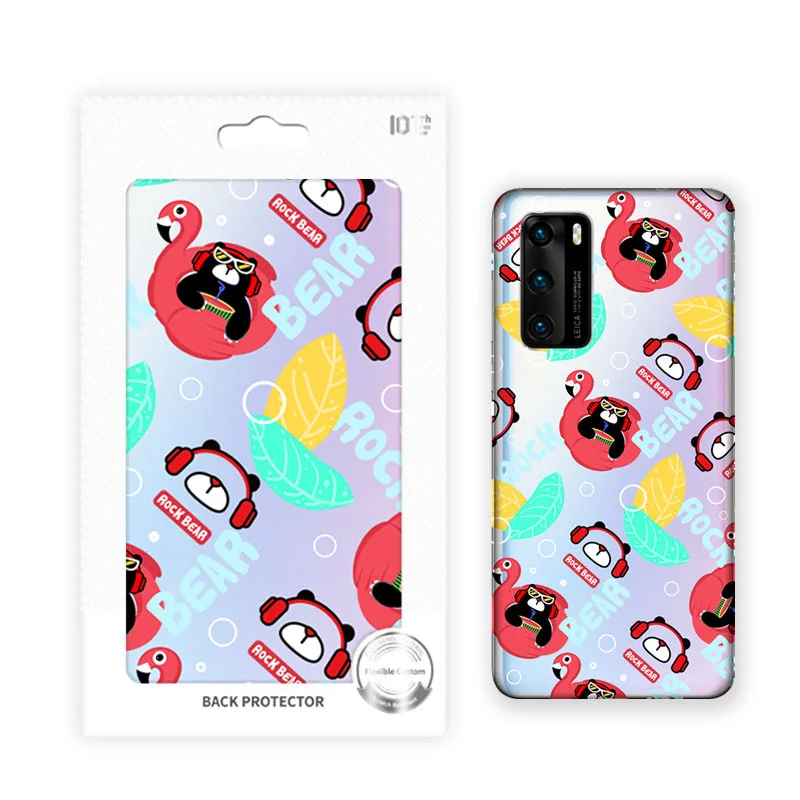 3D Красивая полупрозрачная пленка для тиснения задняя из ПВХ режущих машин сырье наклейка на заднюю крышку мобильного